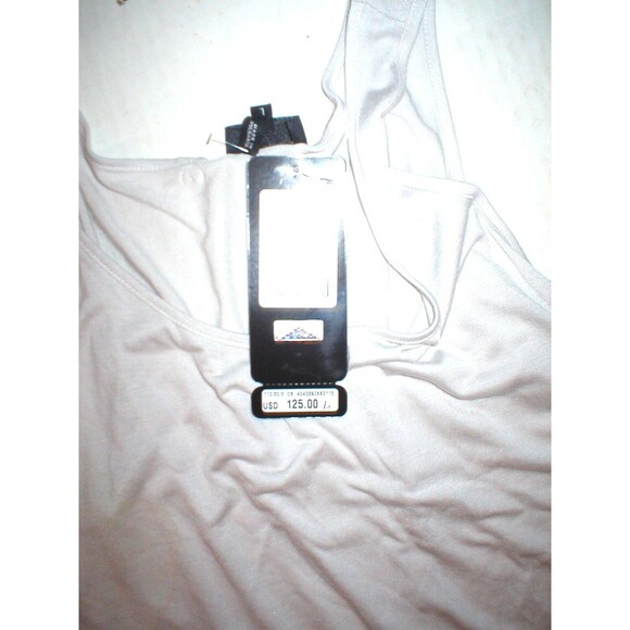 Womens New Designer Escada Sport Top Tank Sleeveless Light Gray L Modal Soft NWT - Picture 6 of 9